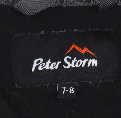 Peter Storm Boys Black 1/2 Zip Sweatshirt 7-8 Years
