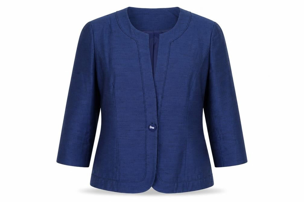Womens UK Size 14 Eastex Regular Blue Blazer