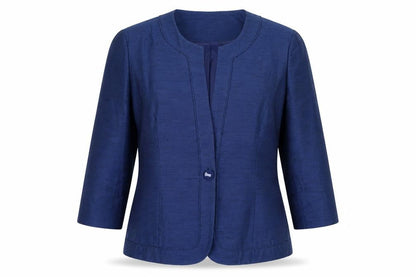 Womens UK Size 14 Eastex Regular Blue Blazer