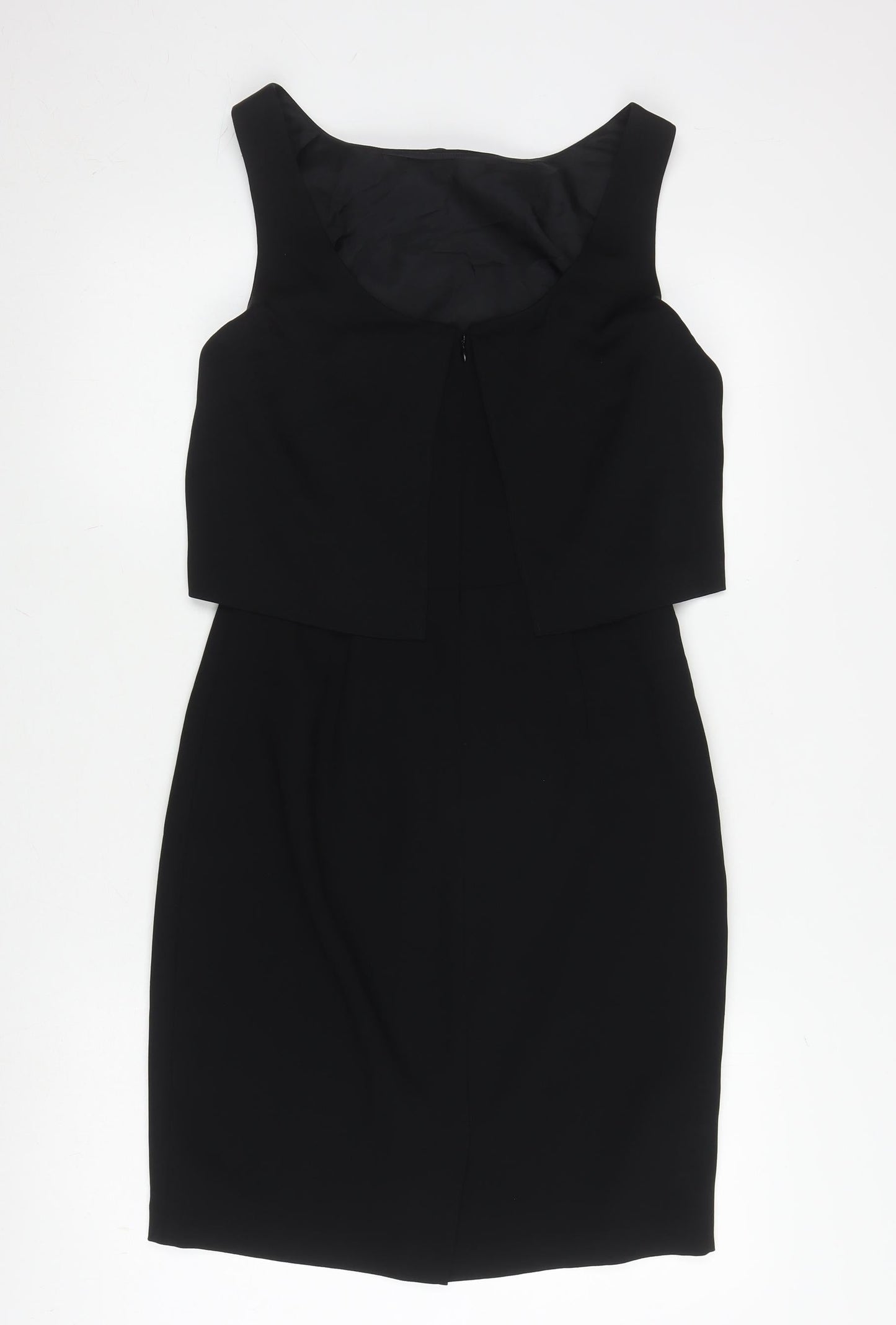 L.K. Bennett Women's Black Sleeveless Square Neck Dress