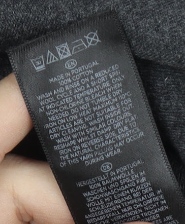 Hobbs Grey Women's Shift Dress Size 12, 3/4 Sleeve, Cotton