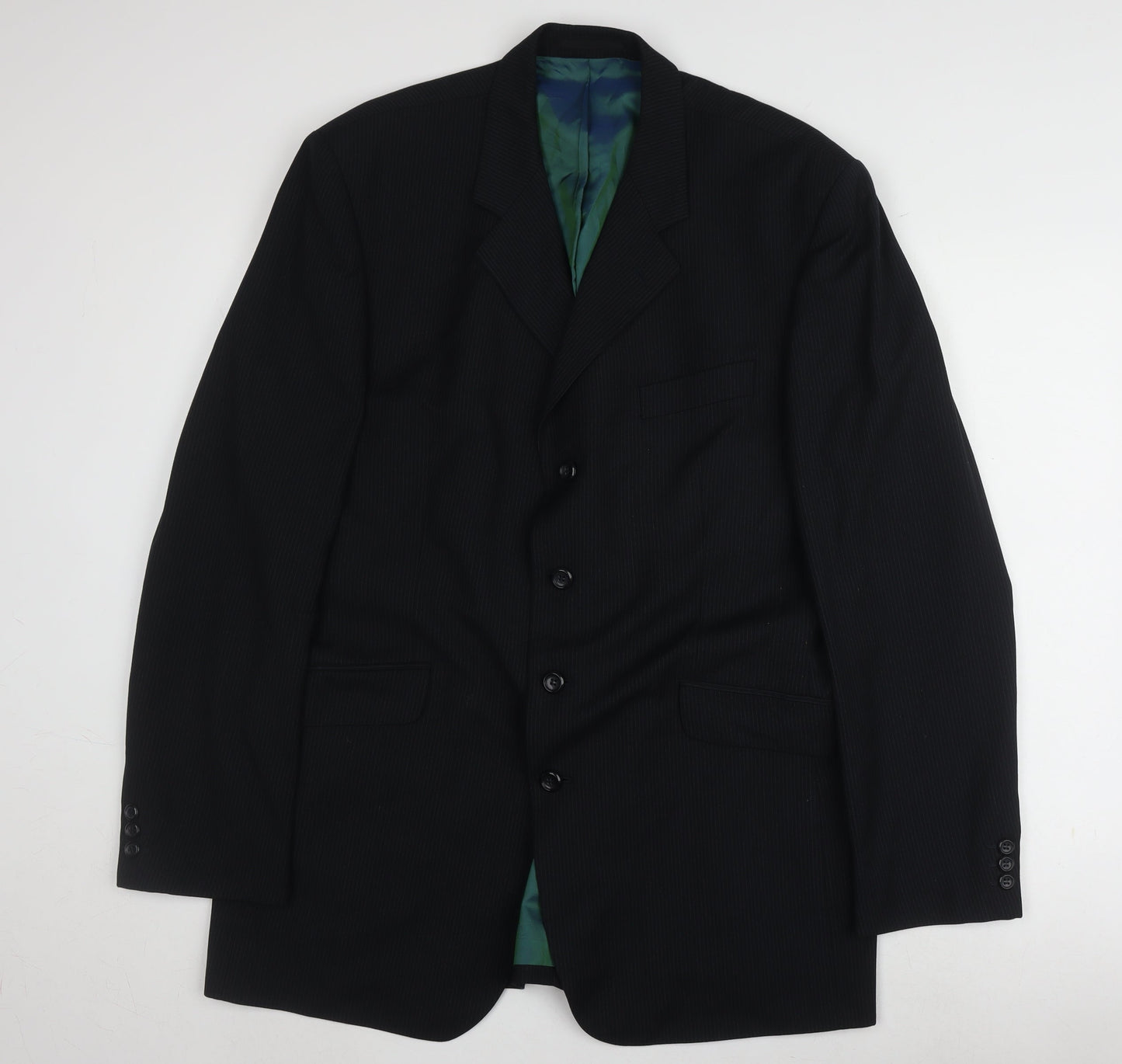 Mens UK Size 44 Karl Jackson Regular Blue Suit Jacket
