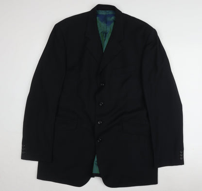 Mens UK Size 44 Karl Jackson Regular Blue Suit Jacket