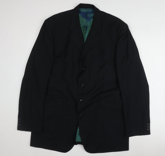 Mens UK Size 44 Karl Jackson Regular Blue Suit Jacket