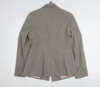 Autonomy Women's Beige Blazer - One-Button Regular Fit