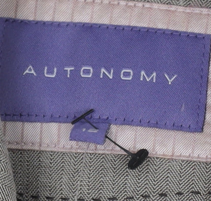 Autonomy Women's Beige Blazer - One-Button Regular Fit