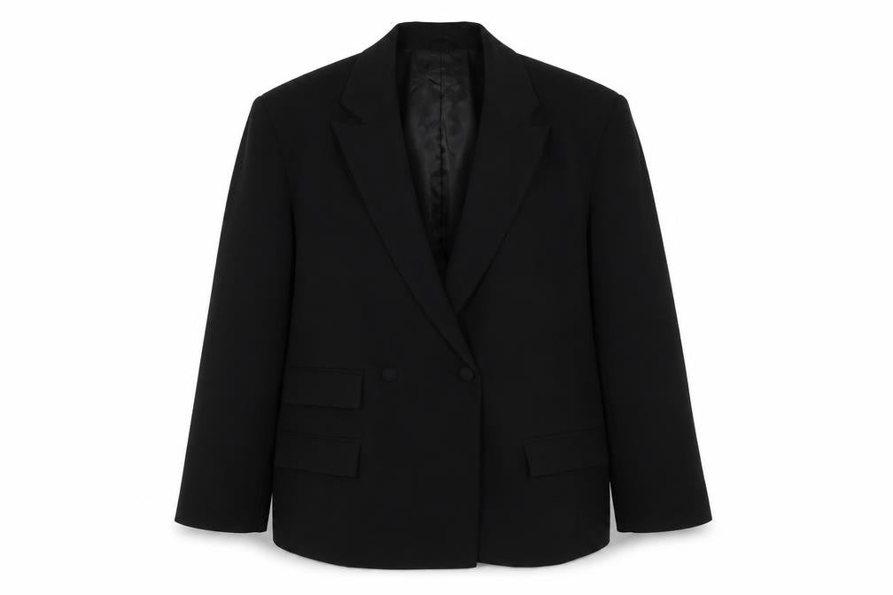 Womens UK Size 8 PRETTYLITTLETHING Regular Black Blazer