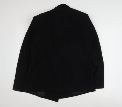 PrettyLittleThing Women's Black Blazer Size 8 Regular Fit