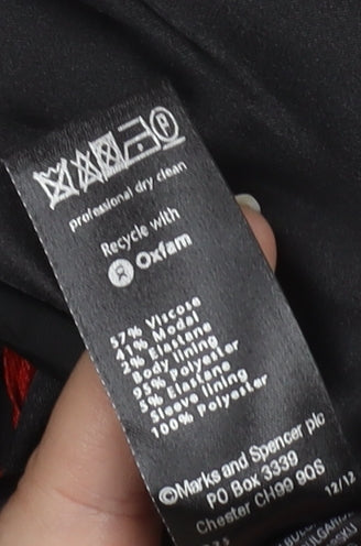 Marks and Spencer Women's Red Suit Jacket Size 12