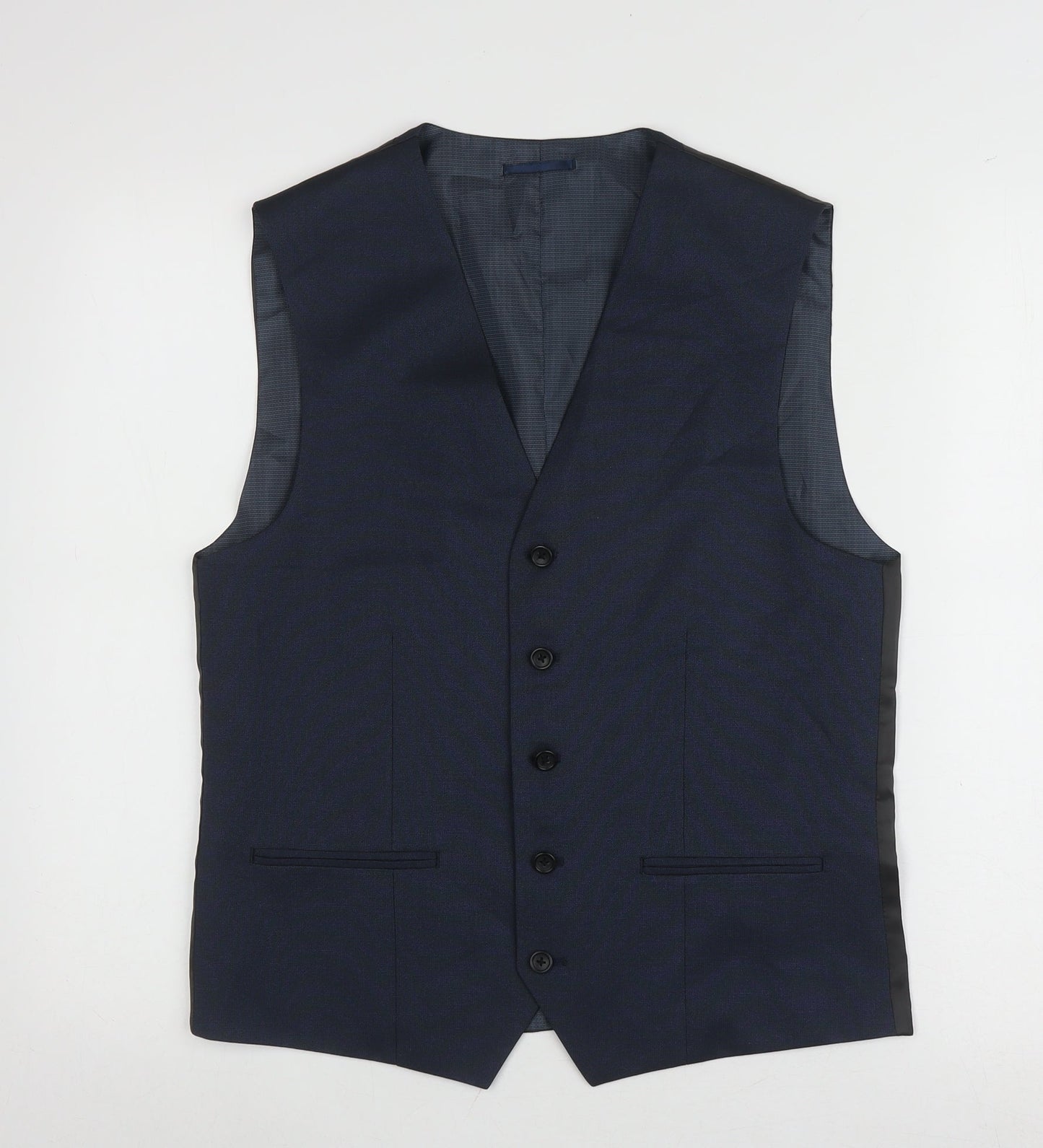 Mens UK Size 38 NEXT Regular Blue Suit Waistcoat