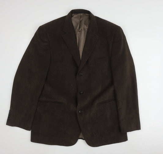 Mens UK Size 40 Marks and Spencer Regular Brown Suit Jacket