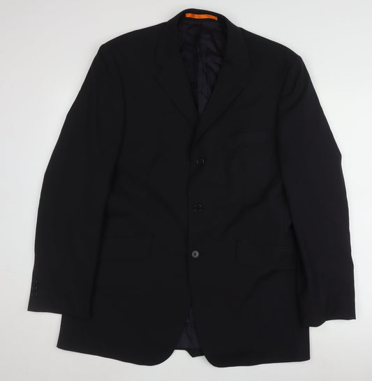 Mens UK Size 40 Karl Jackson Regular Blue Suit Jacket