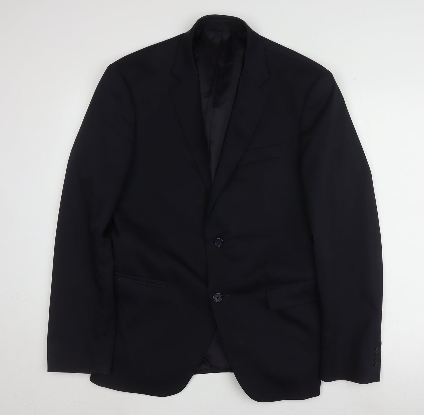 Mens UK Size L Calvin Klein Regular Blue Suit Jacket