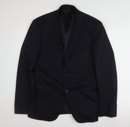 Mens UK Size L Calvin Klein Regular Blue Suit Jacket