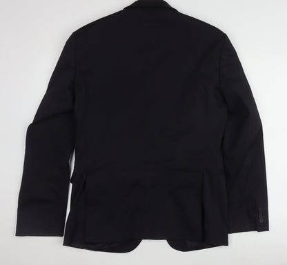 Mens UK Size L Calvin Klein Regular Blue Suit Jacket