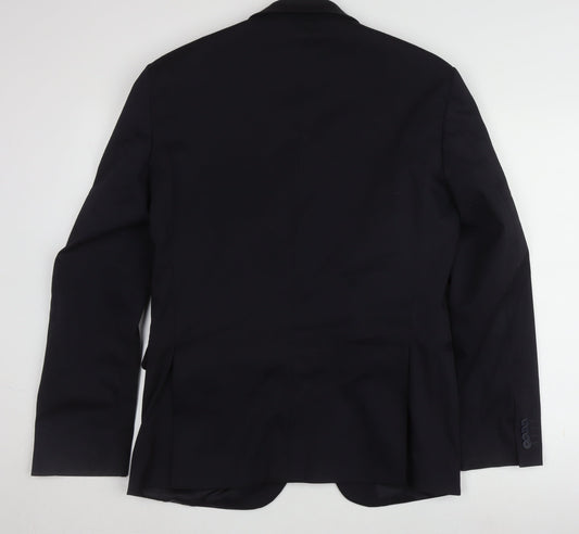 Mens UK Size L Calvin Klein Regular Blue Suit Jacket