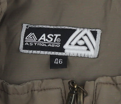 ASTROLABIO Unisex Brown Bomber Jacket Size 18 Regular