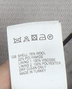 Reiss Women's Beige XS Slim Wool Overcoat