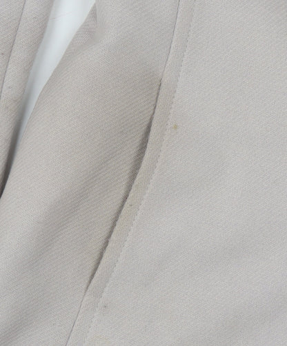 Reiss Women's Beige XS Slim Wool Overcoat