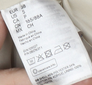 H&M Women's Grey Plaid Blazer, Size 10, Classic Style