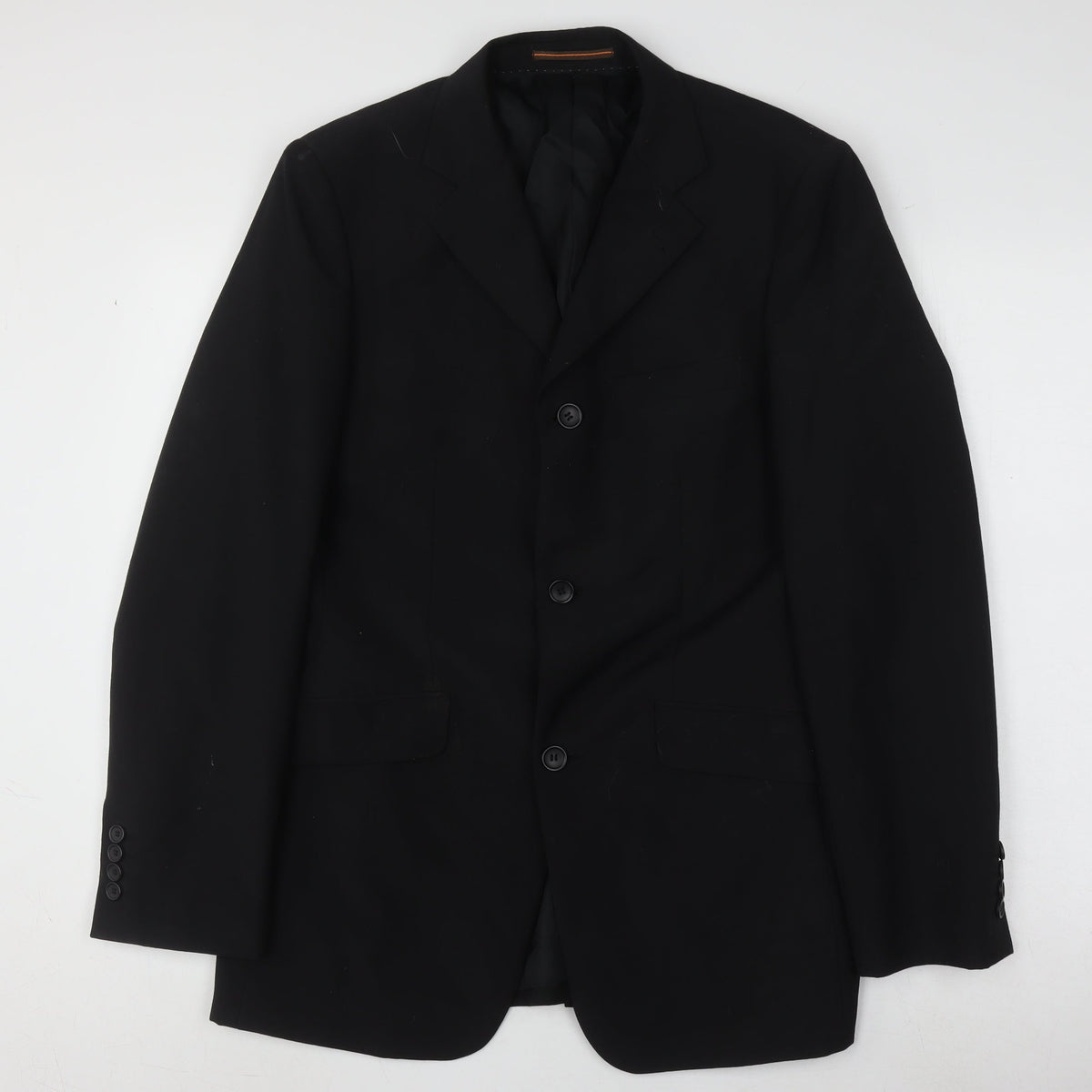 Mens UK Size 38 Topman Regular Black Suit Jacket