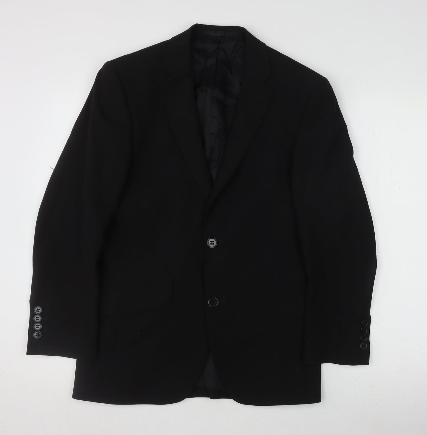 Mens UK Size 44 Ben Sherman Regular Black Suit Jacket