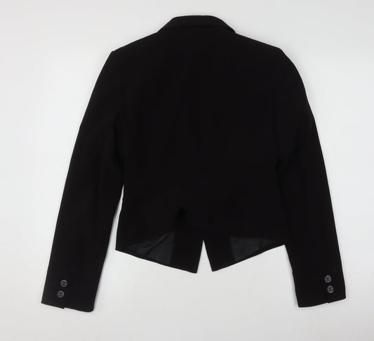 Marks and Spencer Black Women's Blazer Size 8, One-Button