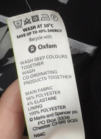 Marks and Spencer Black Women's Blazer Size 8, One-Button