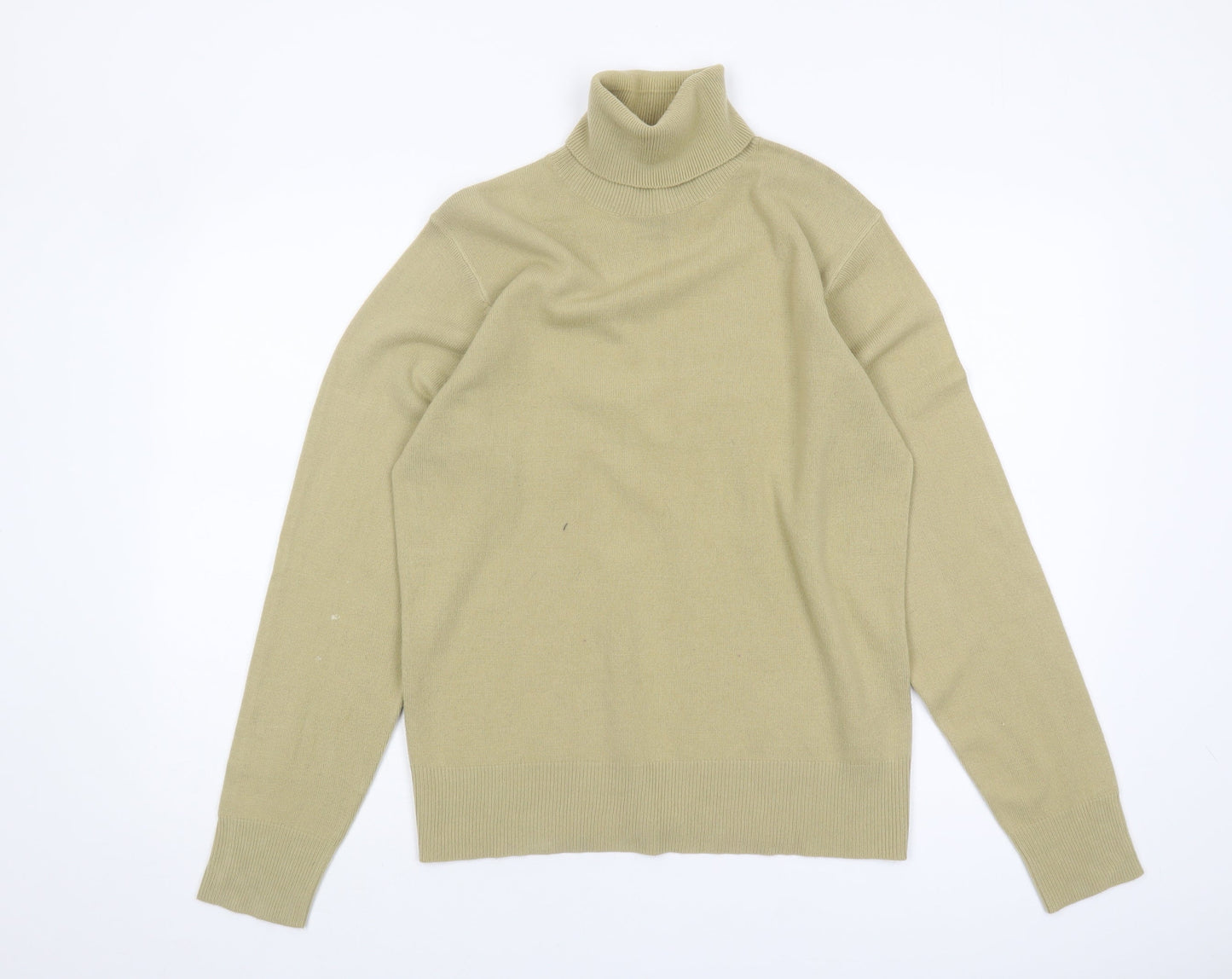 Moto Women's Beige Roll Neck Jumper M