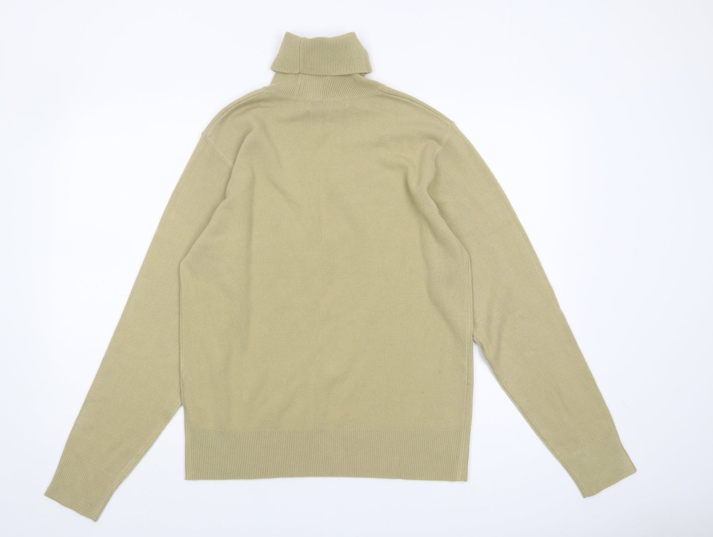 Moto Women's Beige Roll Neck Jumper M