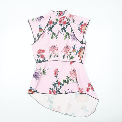 Womens UK Size 10 Marks and Spencer Pink Kimono Blouse