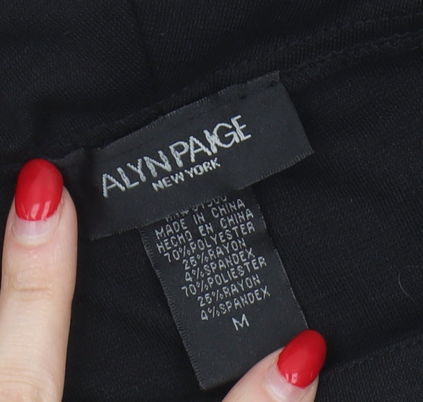 Alyn Paige Black Sleeveless Women's Dress M