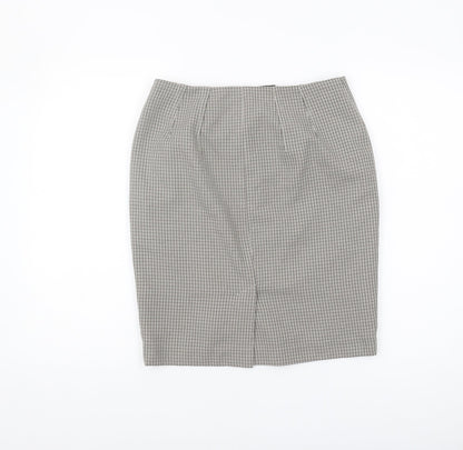 Marks and Spencer Women's Check Pencil Skirt, Size 10
