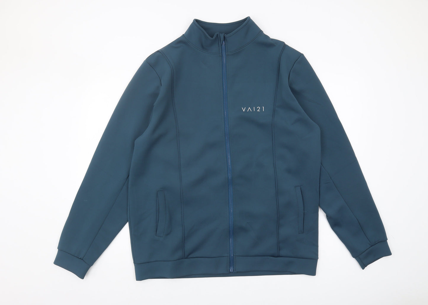 VAI21 Men's Blue Polyester Basic Jacket L