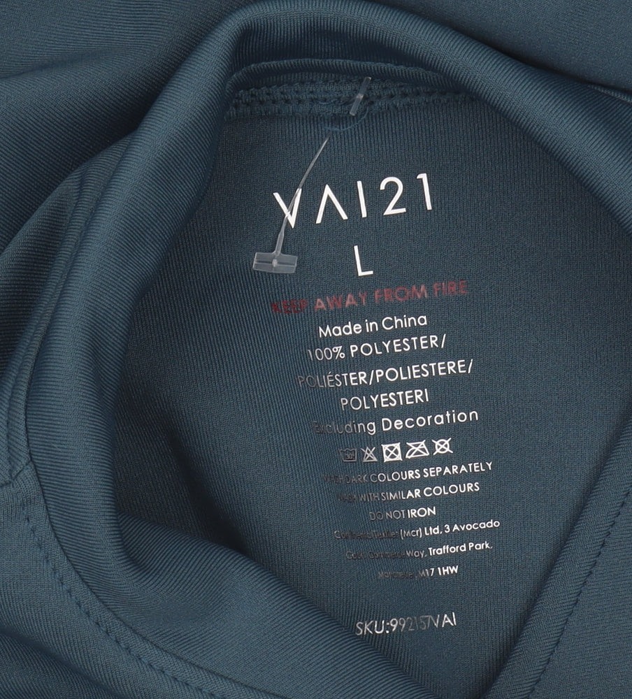 VAI21 Men's Blue Polyester Basic Jacket L