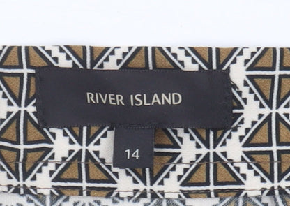 River Island Women's Multicoloured Geometric Shorts