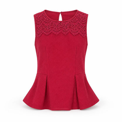 Womens UK Size M Oasis Red Basic Blouse