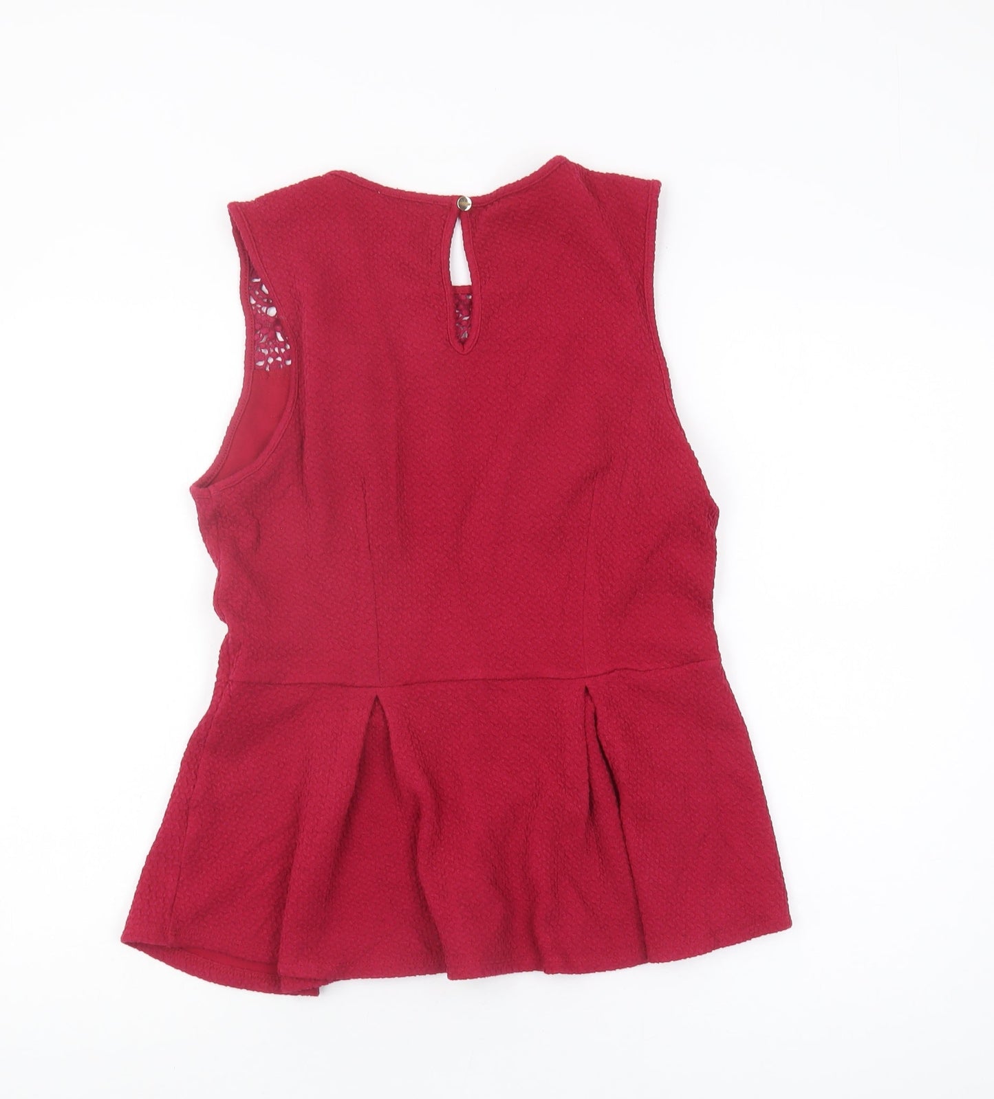 Womens UK Size M Oasis Red Basic Blouse