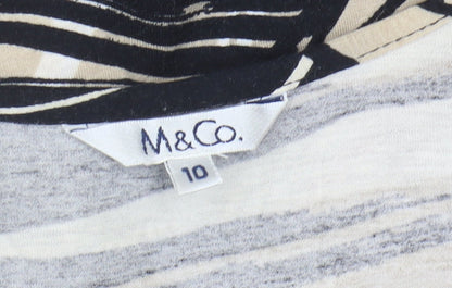 M&Co Women's Multicoloured T-Shirt Size 10 Regular