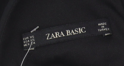 Zara Basic Women's Black Bodycon Dress XS