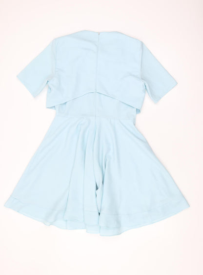 ASOS Women's Blue Fit & Flare Dress Size 12