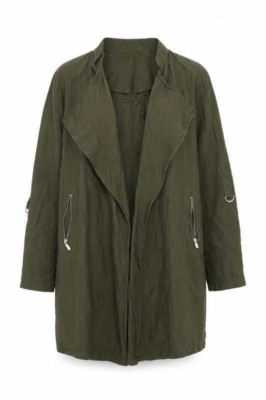 Select Women's Green Military Jacket Size 6