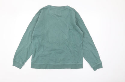 Womens UK Size 10 Fat Face Green Pullover Sweatshirt