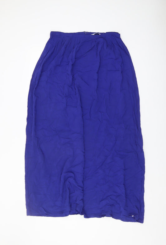 New Look Women's Blue Midi Skirt Size 12