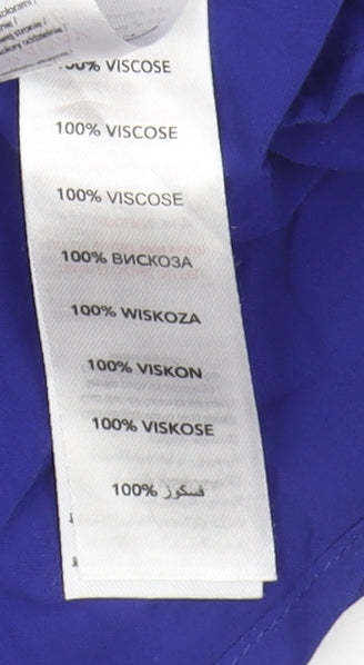 New Look Women's Blue Midi Skirt Size 12