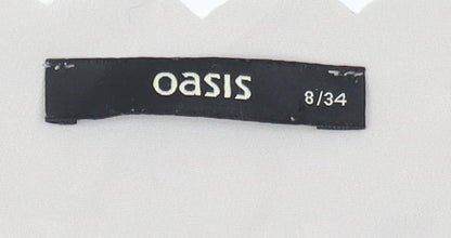 Womens UK Size 8 Oasis Beige Basic Tank