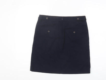 Next Women's Blue Pencil Skirt, Size 10 with Pockets