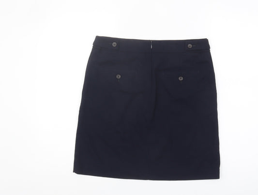 Next Women's Blue Pencil Skirt, Size 10 with Pockets