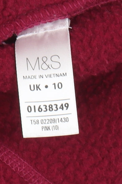 Womens UK Size 10 Marks and Spencer Pink Basic Jacket