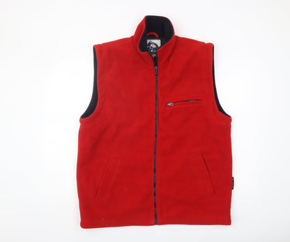 Adventure Line Men's Red Fleece Waistcoat Medium
